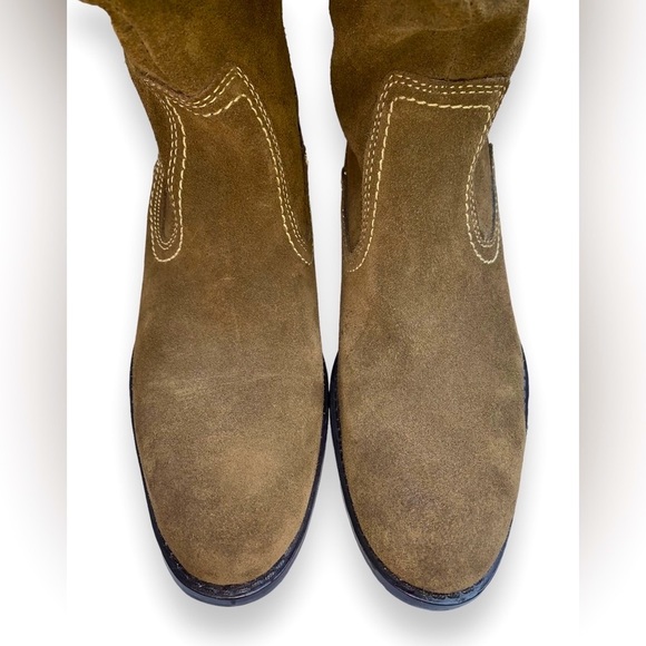 Suede Leather Slouchy Western Style Boots Size 7.5 NWOT - Picture 6 of 10